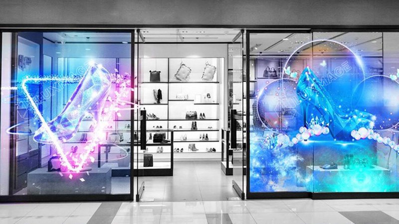 Storefronts with Transparent LED Window Display