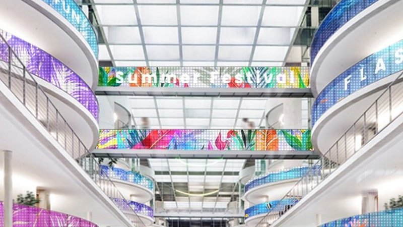 Transparent LED Displays in Malls
